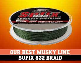 best musky line - sufix 832 braid